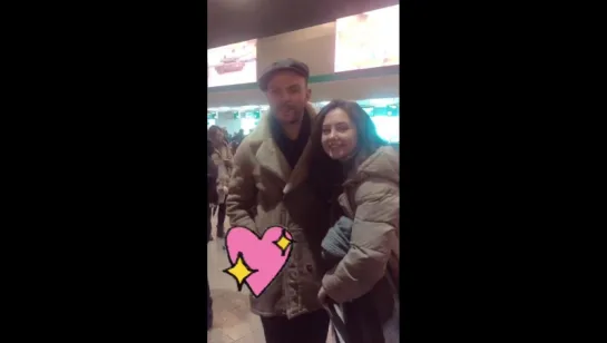 Theo with fans in Khabarovsk, 05.02.2018