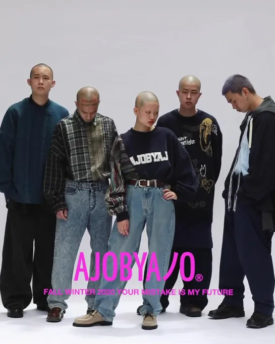 AJOBYAJO "YOUR MISTAKE IS MY FUTURE" F/W 2020 Campaign