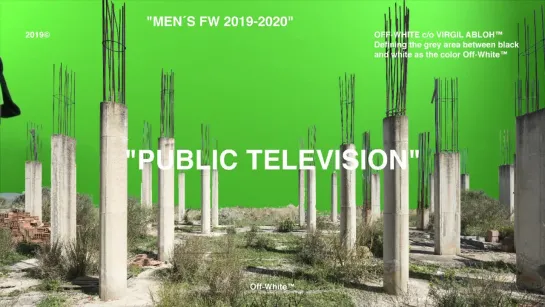 Off-White "Public Television" F/W 2019