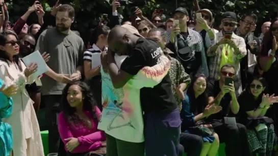 Virgil and Kanye at LV S/S 2019 Show