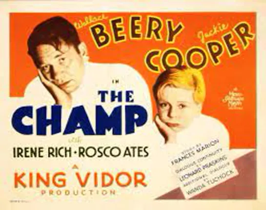 The Champ (1931) -720p- Wallace Beery, Jackie Cooper, Irene Rich, Roscoe Ates