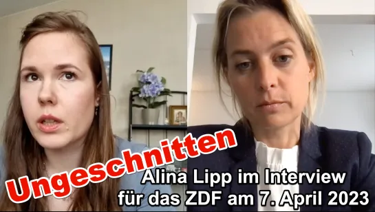 Alina Lipp im Interview für das ZDF am 7. April 2023 (ungeschnitten)