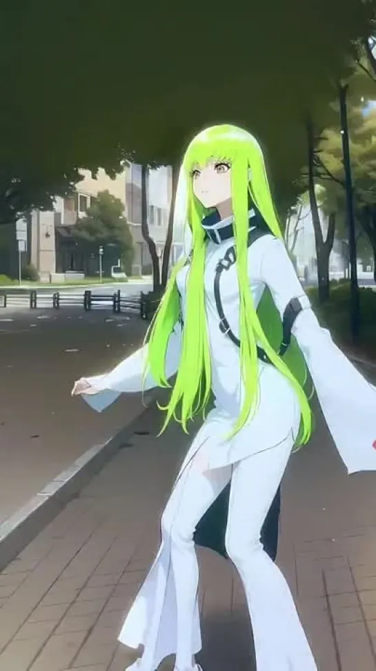 C.C tik-tok animation. tik-tok dance. (Artist: @faeit) [Code Geass]