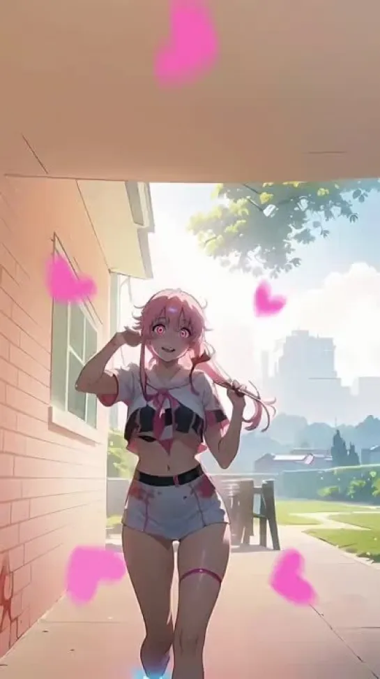 Yuno Gasai - tik-tok animation. tik-tok dance. (Artist: @faeit) [Future Diary]