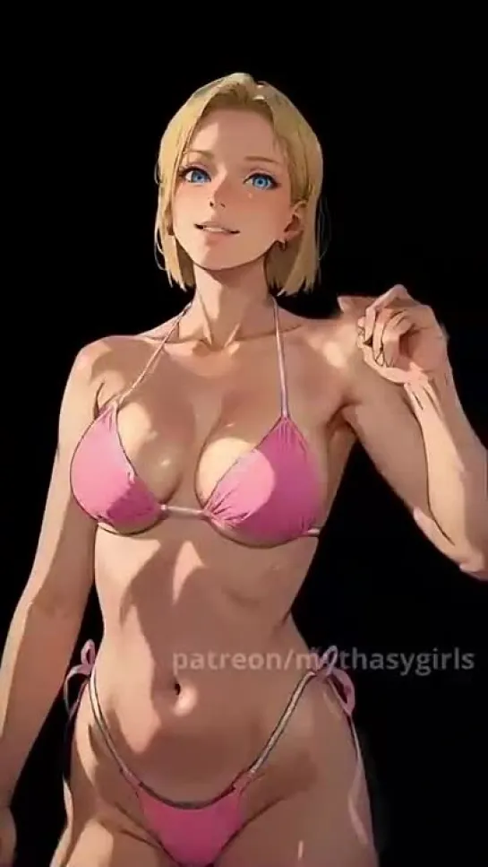 Android 18 - tik-tok animation. tik-tok dance. (Artist: @mythasygirls) [Dragon Ball]