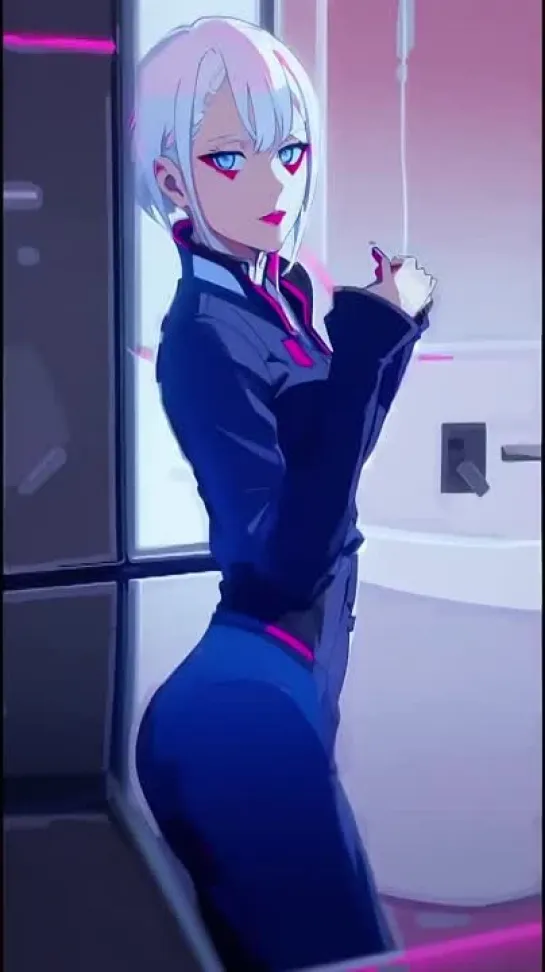 Lucyna Kushinada - tik-tok animation. tik-tok dance. (Artist: @witwizards) [Cyberpunk: Edgerunners]