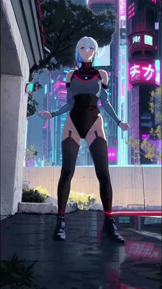 Lucyna Kushinada - tik-tok animation. tik-tok dance. (artist: @witwizards) [Cyberpunk: Edgerunners]