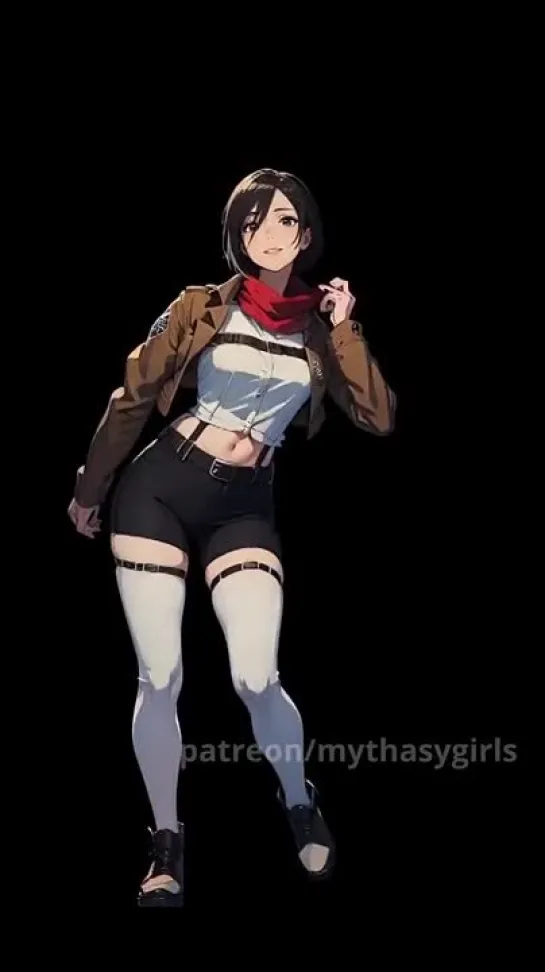 Mikasa Ackerman - tik-tok animation. tik-tok dance. (Artist: @mythasygirls) [Attack on Titan | Shingeki no Kyojin]