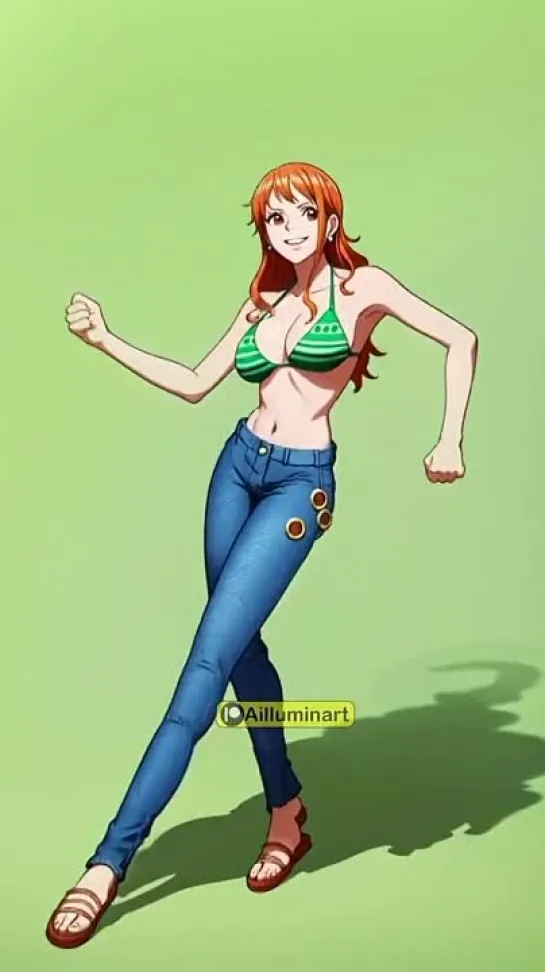 Nami - tik-tok animation. tik-tok dance. (Artist: @ailluminart) [One Piece]