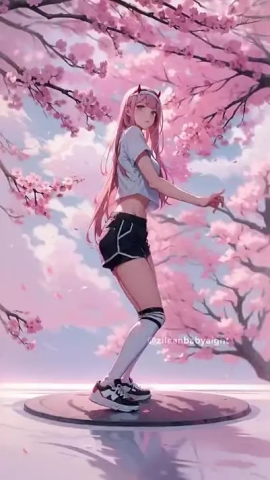 Zero Two (Code:002) - tik-tok dance. tik-tok animation. (Artist: @zileanbabyaight) [DiTF | Darling in The FranXX]