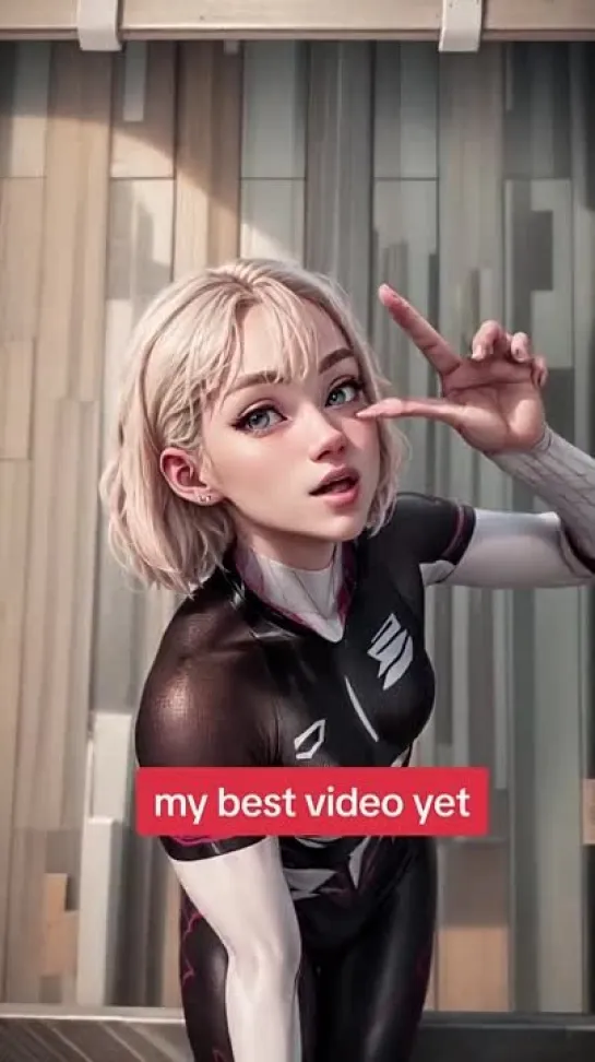 Gwen Stacy - tik-tok animation. tik-tok dance. (Artist: @Ai_Things) [Marvel | Spider-Man]