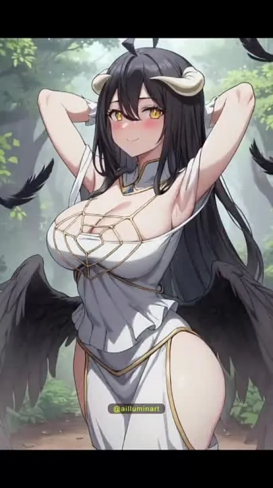 Albedo - tik-tok animation. (Artist: @ailluminart) [Overlord]