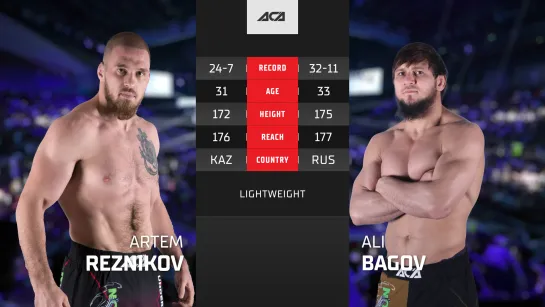 Артем Резников vs. Али Багов | Artem Reznikov vs. Ali Bagov | ACA 168 - Moscow