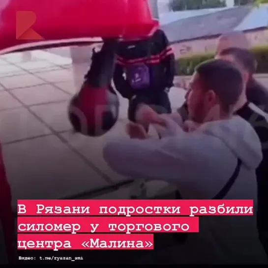 🥊 В Рязани подростки разбили силомер у ТЦ.