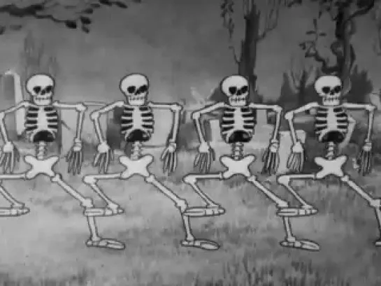 Silly symphony - The skeleton dance (Танец скелетов) 1929 Disney