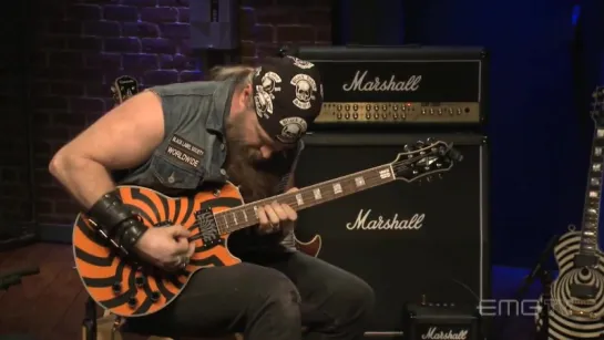 Zakk Wylde rips amazing guitar solo over Andy James track on EMGtv