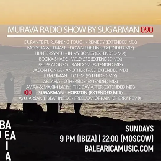 Murava radioshow by Sugarman | 090 | 19.11 | Balearica Music radio | Ibiza'2023!