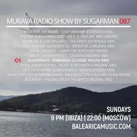 Murava radioshow by Sugarman | 087 | 29.10 | Balearica Music radio | Ibiza'2023!