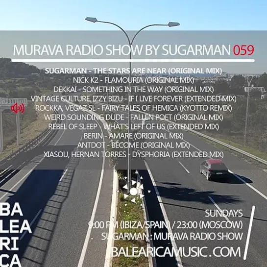 Murava radioshow by Sugarman | 059 | 02.04 | Balearica Music radio | Ibiza'2023!