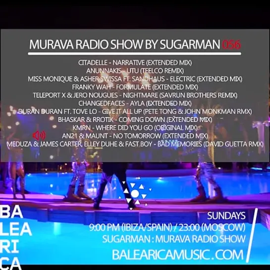 Murava radioshow by Sugarman | #056 | 12.03 | Balearica Music radio | Ibiza'2023