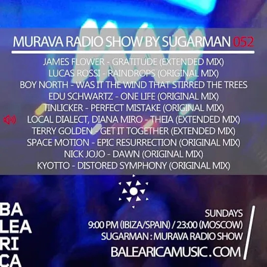 Murava radioshow by Sugarman | #052 | 12.02 | Balearica Music radio | Ibiza'2023