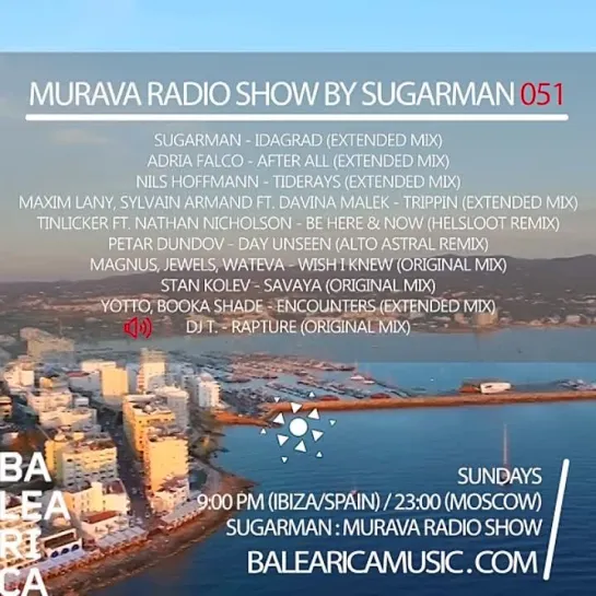 Murava radioshow by Sugarman | #051 | 05.02 | Balearica Music radio | Ibiza'2023