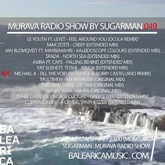 Murava radioshow by Sugarman | #049 | 22.01 | Balearica Music radio | Ibiza'2023