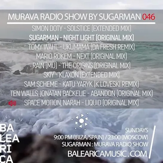 Murava radioshow by Sugarman | #046 | 01.01 | Balearica Music radio | Ibiza'2023