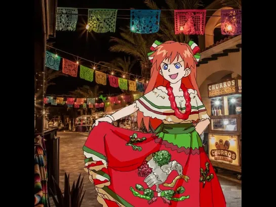 Asuka goes to Mexico ｜ Asuka Meme