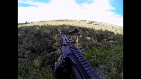 US Army Helmet cam Combat footage M249 engaging Taliban