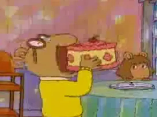 Arthur eats a whole cake