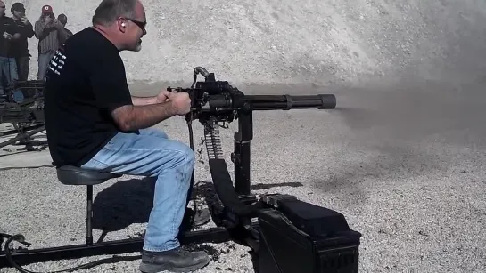 1000 round burst M134 Dillon Mini Gun