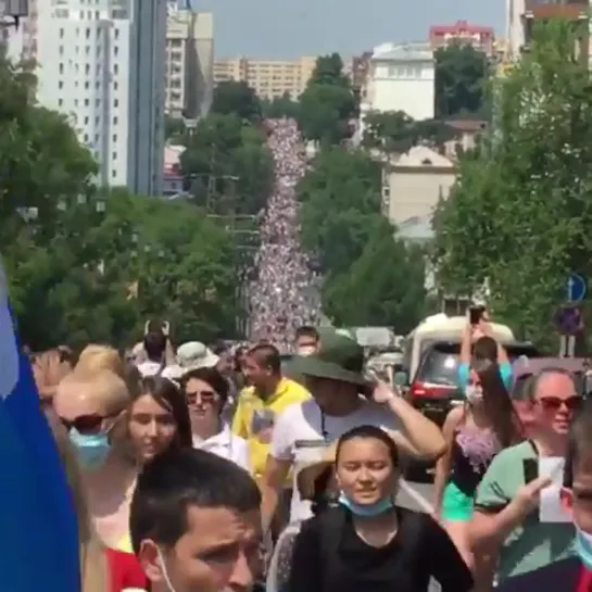 Хабаровск сегодня. Неделю люди выходят на улицы. Великий город