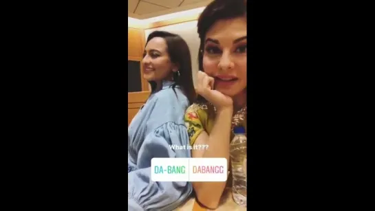 _They - @sonakshisinha @Asli_Jacqueline - SonakshiSinha jacquelinefernandez DabanggTour