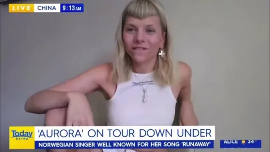 AURORA talking with TODAY about her upcoming "WHTTE? - Part4" tour, which is coming to Australia next february 🫀