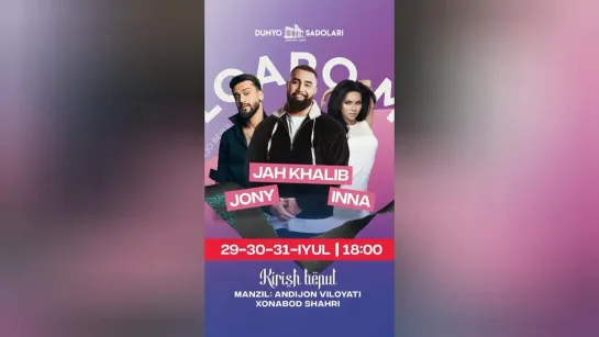 INNA l Dunyo Sadolari Fest (Ханабад, Узбекистан 31.07.2024)