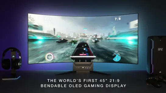 CORSAIR Reveals Revolutionary 45in Bendable OLED Gaming Monitor(1080P_HD).mp4