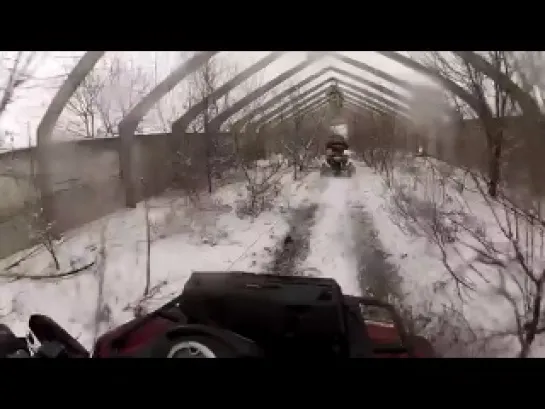 Квадроциклы Луганск Украина. ATV Lugansk Ukraine. 3.12.2011, GO PRO