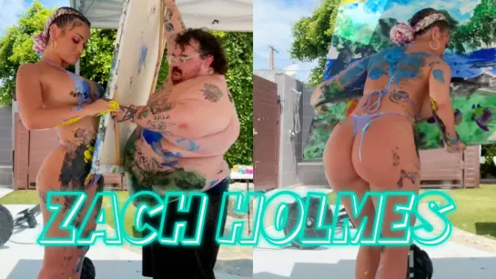 Body Painting for my bedroom Zach Holmes from Jackass