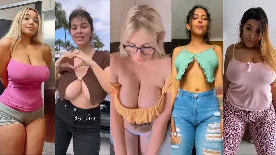 No bra TikTok Challenge 🍒😱😱 Compilation I 2023