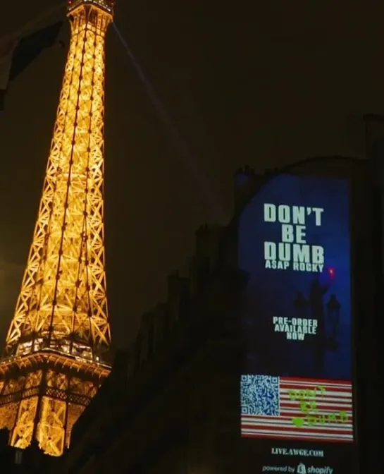 ASAP Rocky — DON’T BE DUMB 30.08.25 promo in Paris🇫🇷