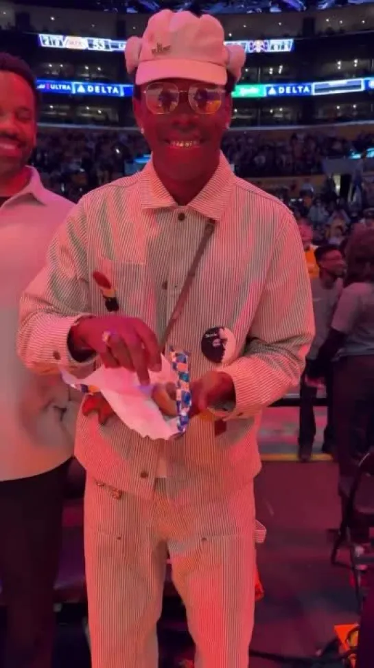 Tyler, The Creator на игре NBA🌭 26.05.24