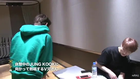 taehyung was serenading to jungkook and jk got so shy this is gay culture - -