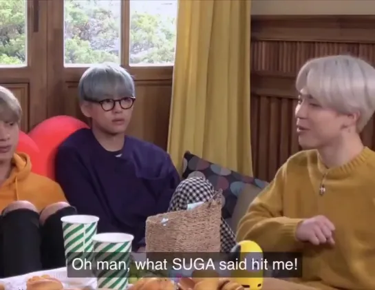 what suga hyung said hit me! - yoongi hyung is on fire today - - AH SHIT HERE WE GO AGAIN