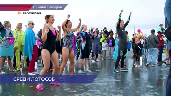 Фестиваль ночного плавания «Night Swim Carnaval» прошёл в Нижнем Новгороде