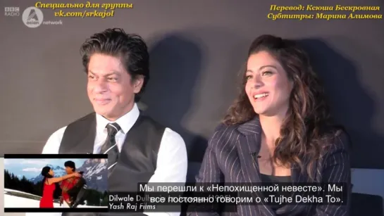 Shah Rukh Khan and Kajol look back at 22 years (русские субтитры)