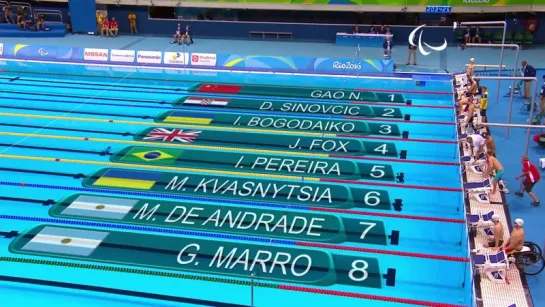 Swimming - Mens 100m Backstroke S7 final - Rio 2016 Paralympic Games