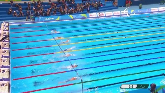 Swimming - Mens 50m Freesyle S3 final - Rio 2016 Paralympic Games