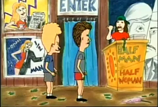 Бивис и Батхед Баттхед 2 сезон 9 серия / Шоу уродов / Beavis and Butthead s02e09 At The Sideshow