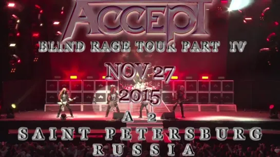 ACCEPT Blind Rage World Tour 2015